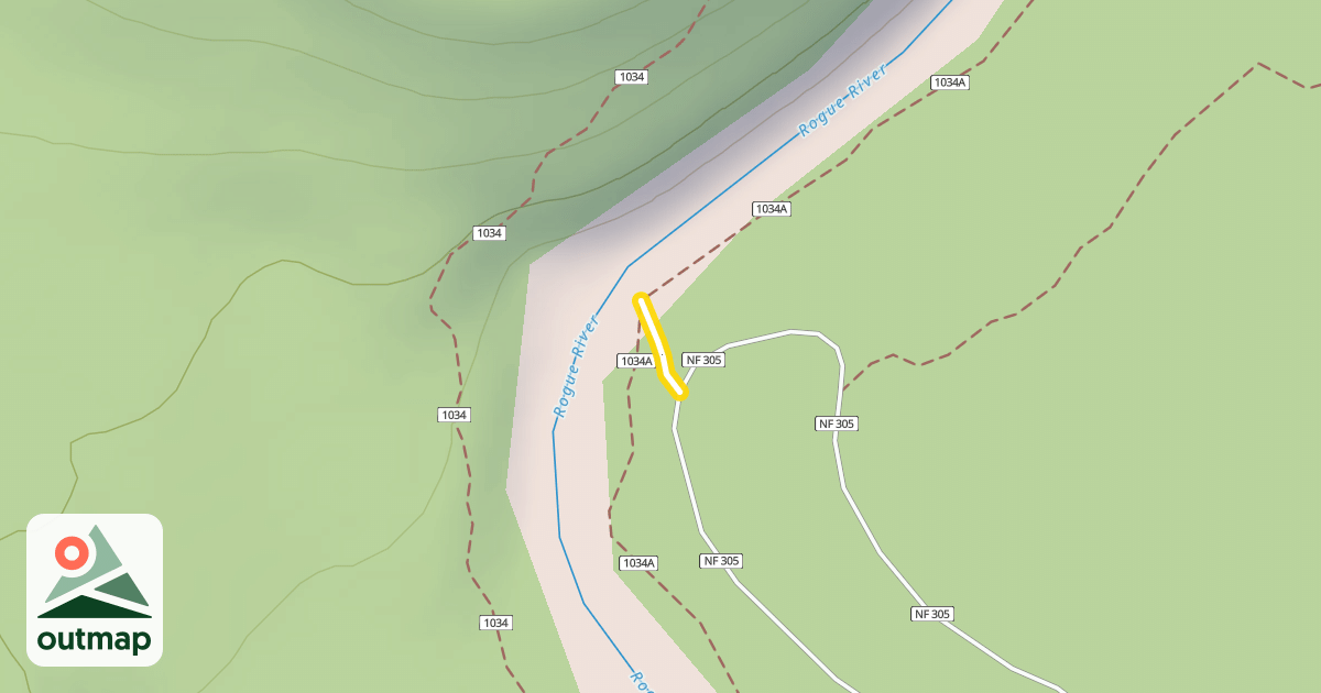Map of Natural Bridge Loop Nordic