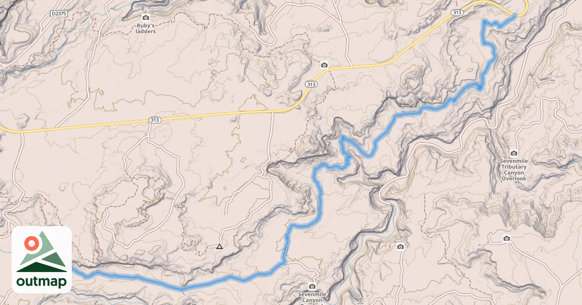 Map of 7-Up Trail