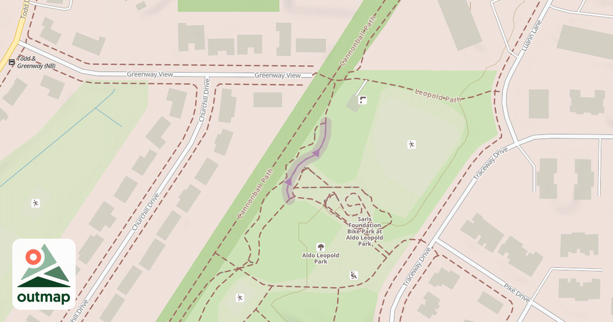 Map of Aldo Leopold Pilot Trail