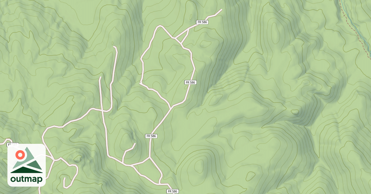 Map of USFS Motor Vehicle Use Map Roads {9786CF1F-913C-4B44-B8BA-8583313D9C79}
