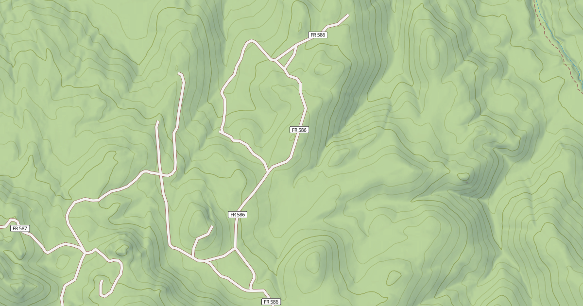 Map preview of USFS Motor Vehicle Use Map Roads {9786CF1F-913C-4B44-B8BA-8583313D9C79}