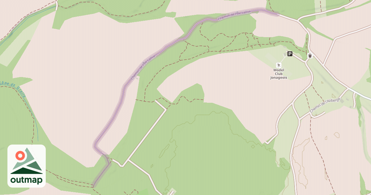 Map of Chemin de l'Île Lalive