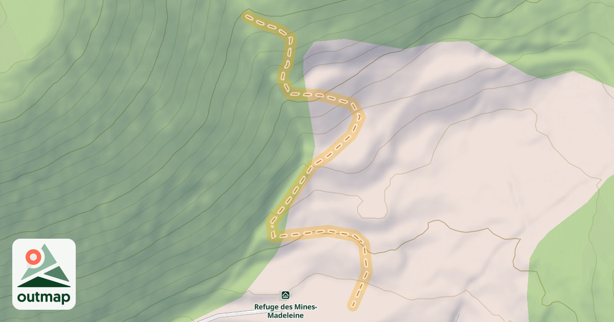 Map of La Craque (bas)