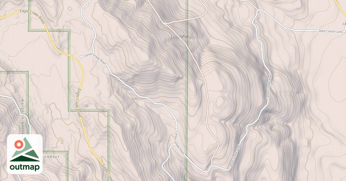 Map of CARSON GRADE