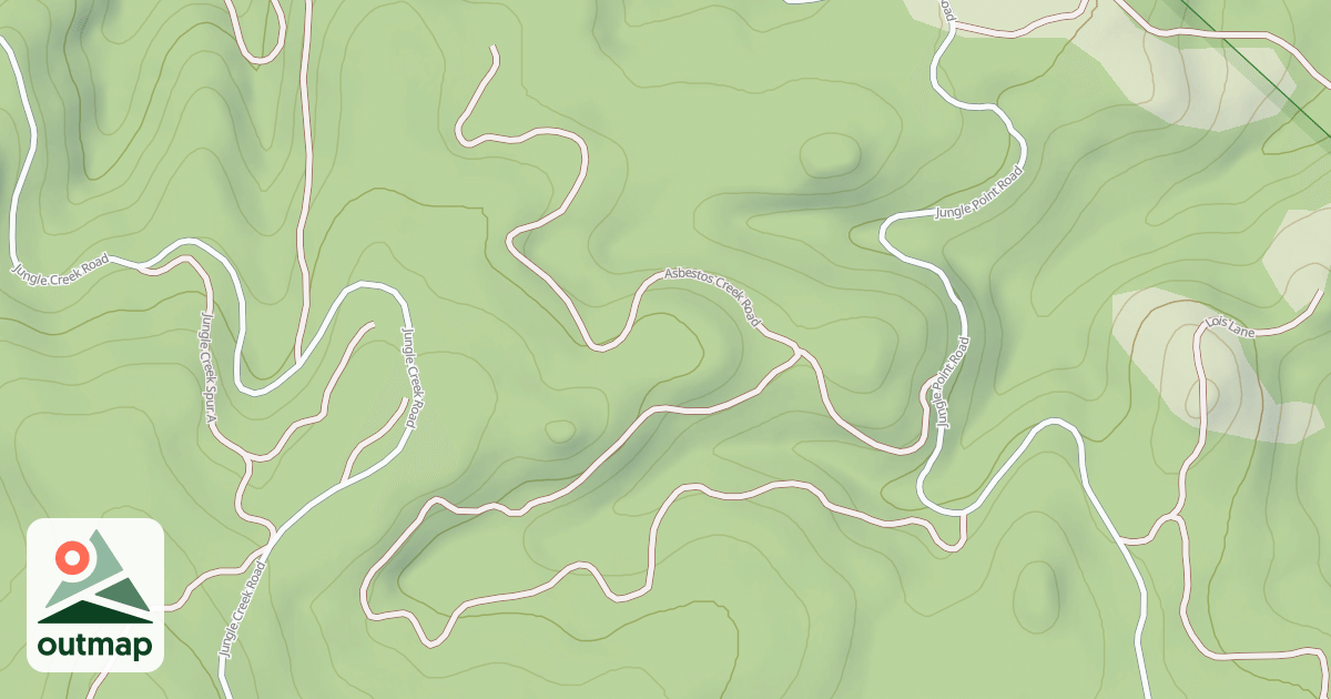 Map of ASBESTOS CREEK