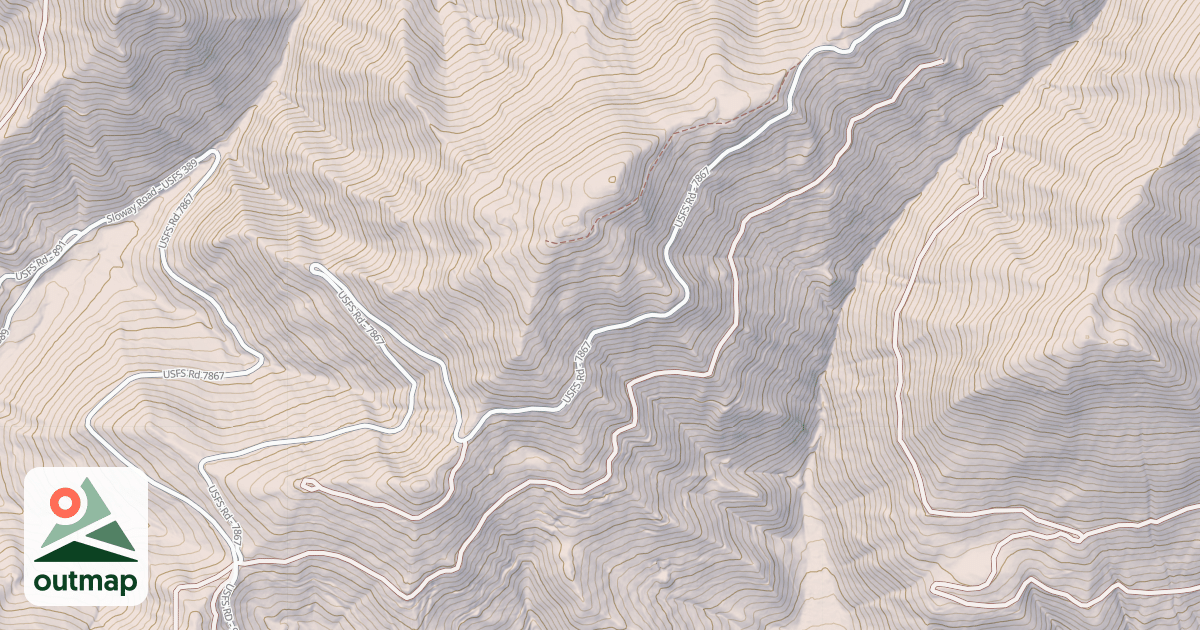 Map of PACK GULCH