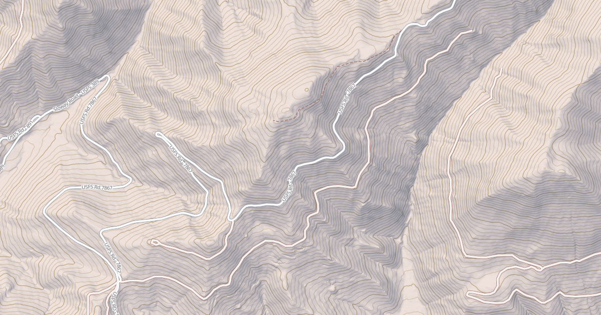 Map preview of PACK GULCH