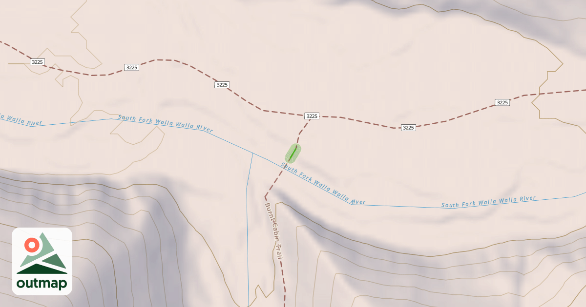 Map of Burnt Cabin Trail