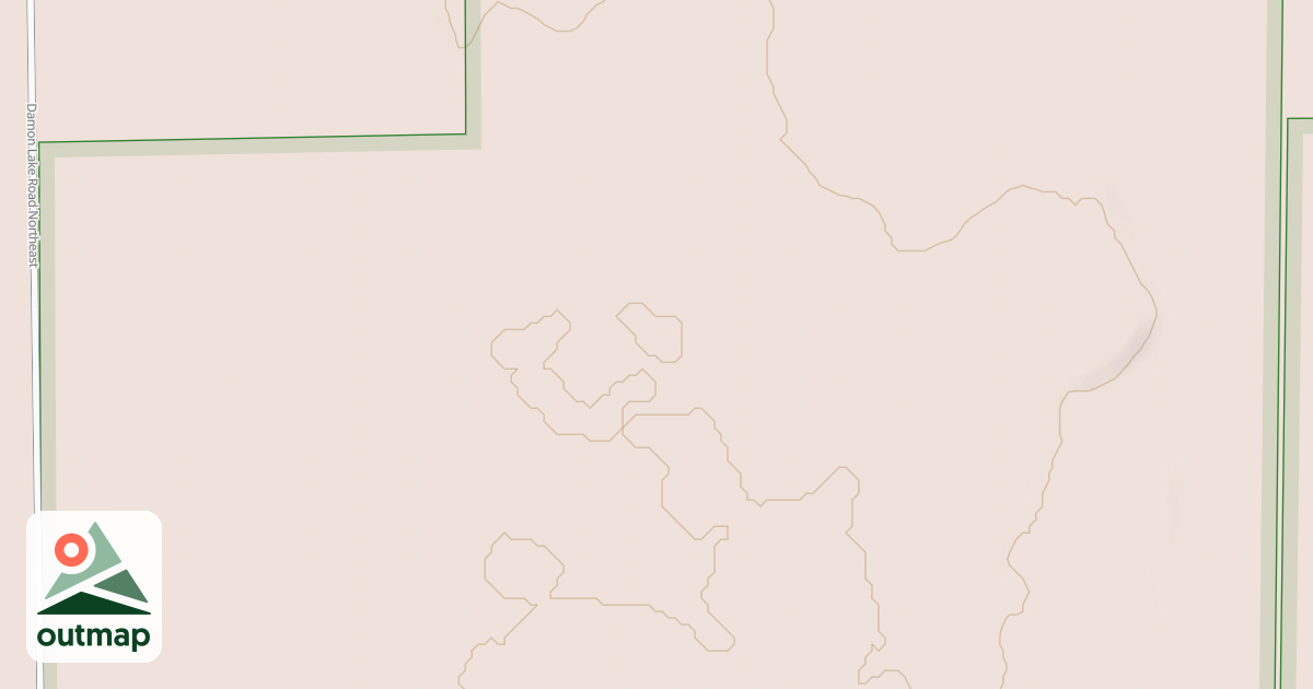 Map of DAMON LAKE SPUR 3424