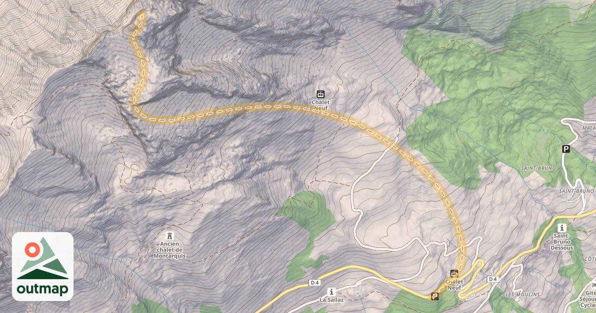 Map of La Tour — La Sallaz