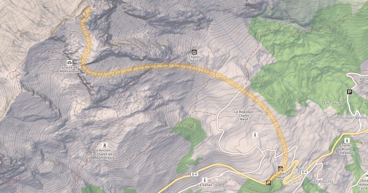 Map preview of La Tour — La Sallaz