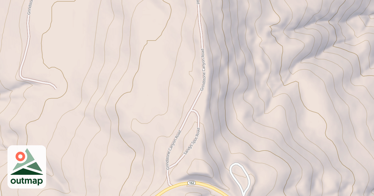 Map of GRINDSTONE CANYON