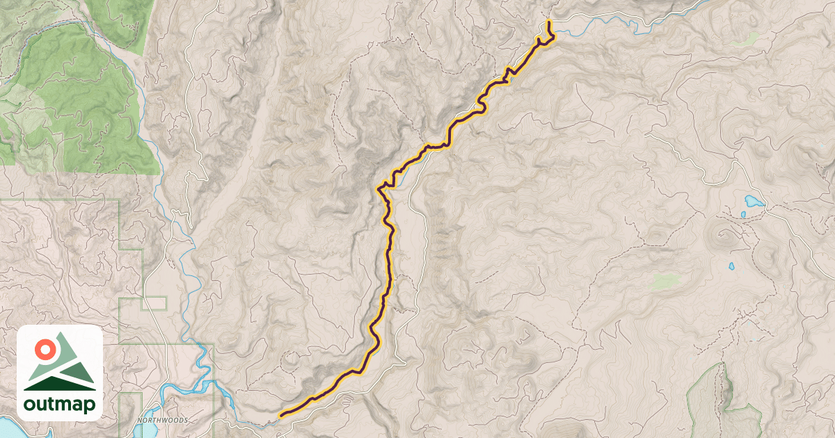 Map of Lewis River Trail