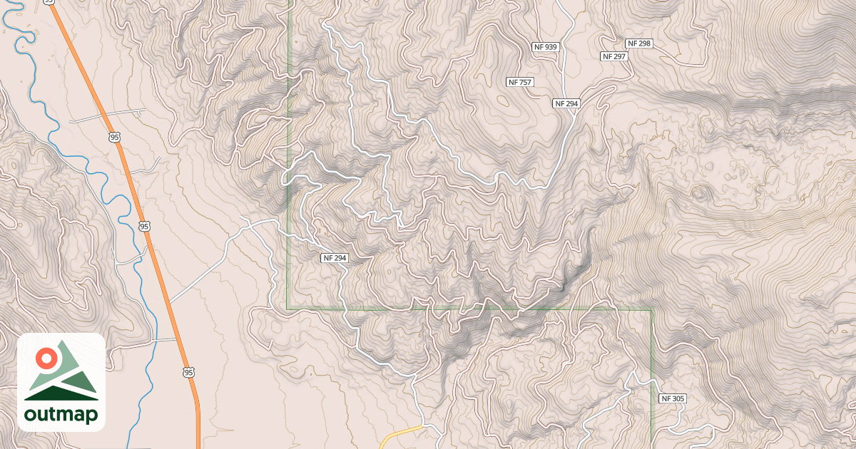 Map of BROWNS CREEK