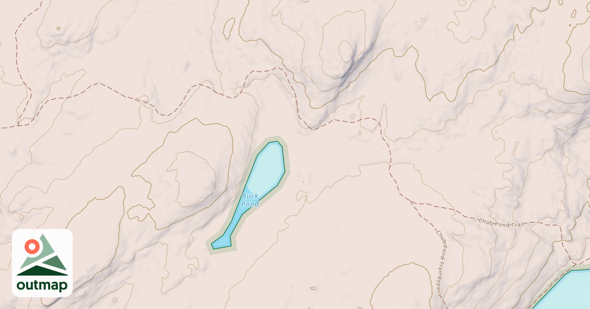 Map of Chub Pond Trail