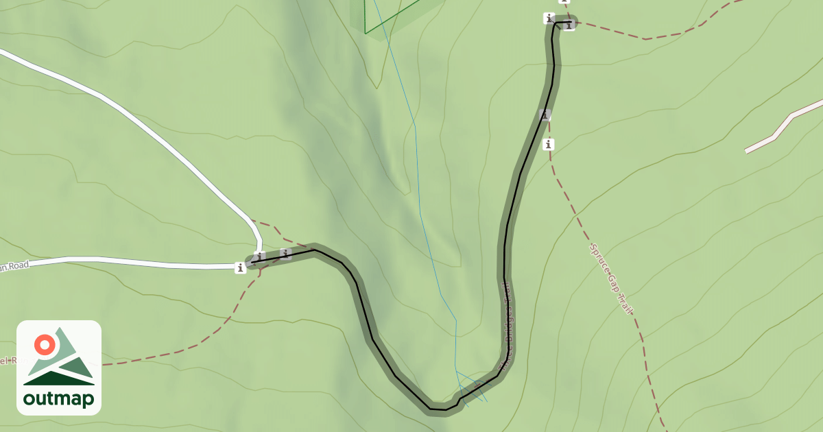 Map of Three Bridges Trail