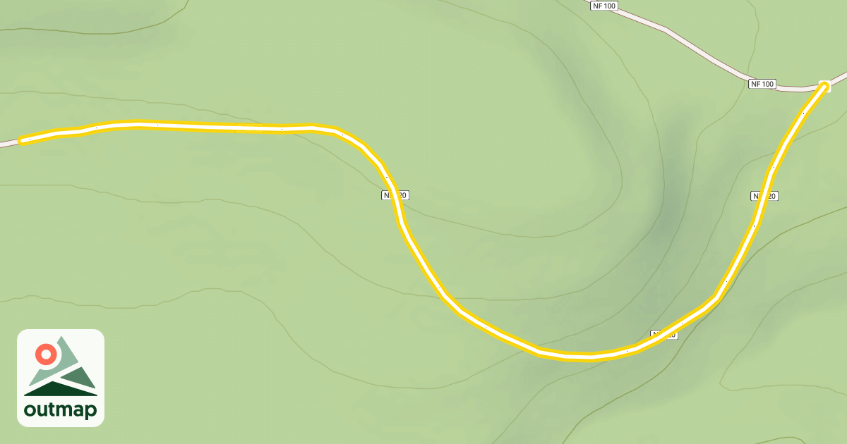 Map of Forest Road 4615-120