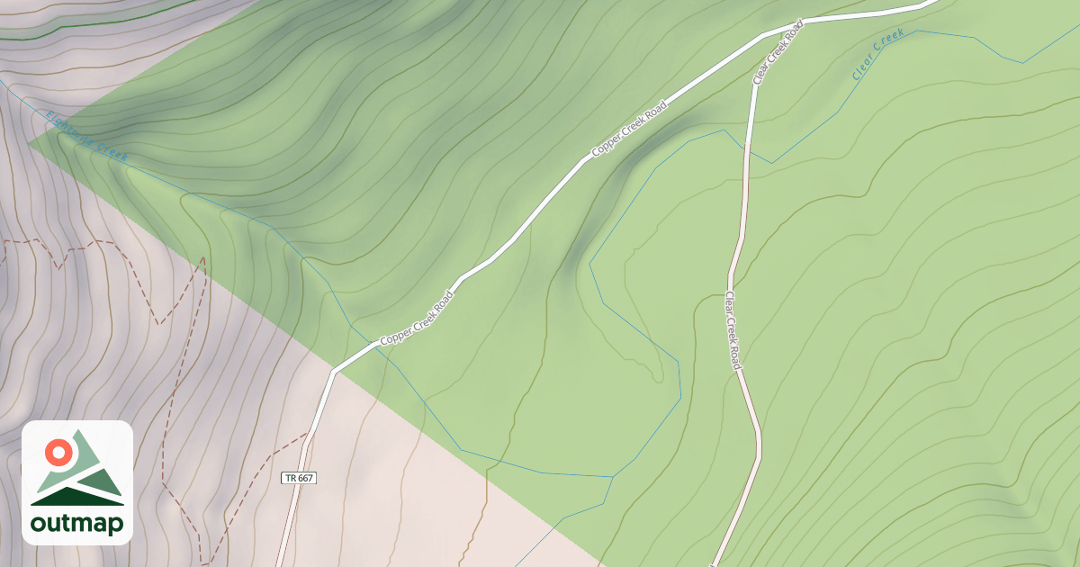 Map of COPPER CREEK
