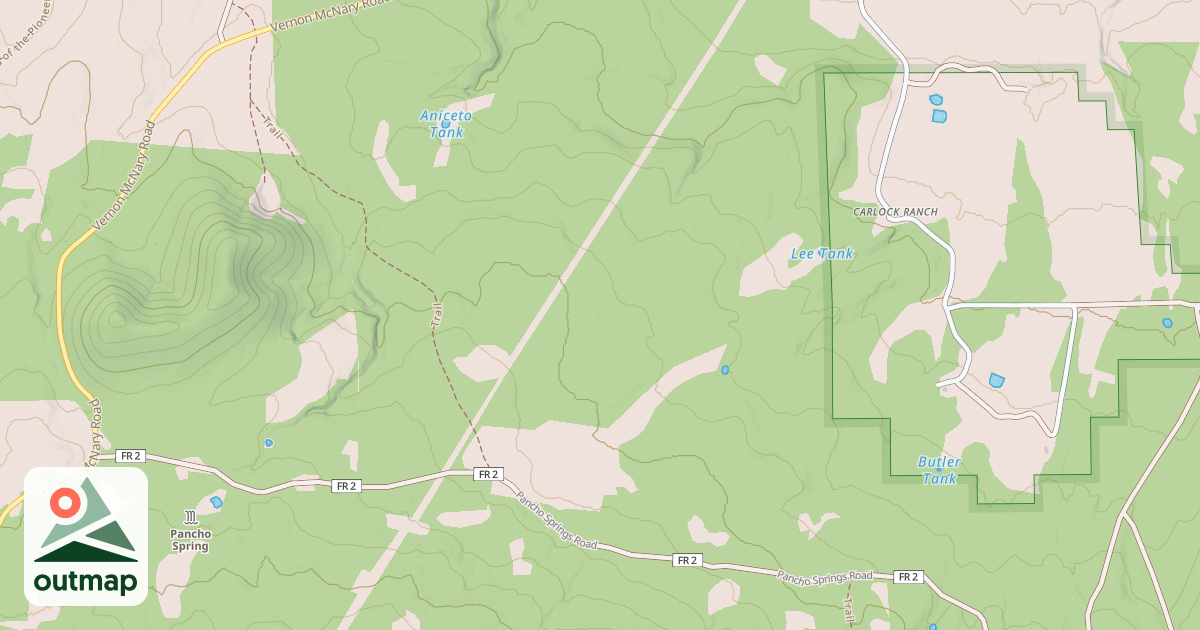 Map of PANCHO SPRINGS