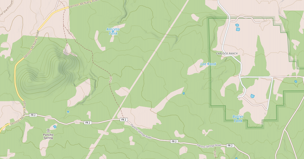 Map preview of PANCHO SPRINGS