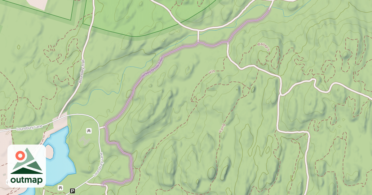 Map of Dickey Brook Trail