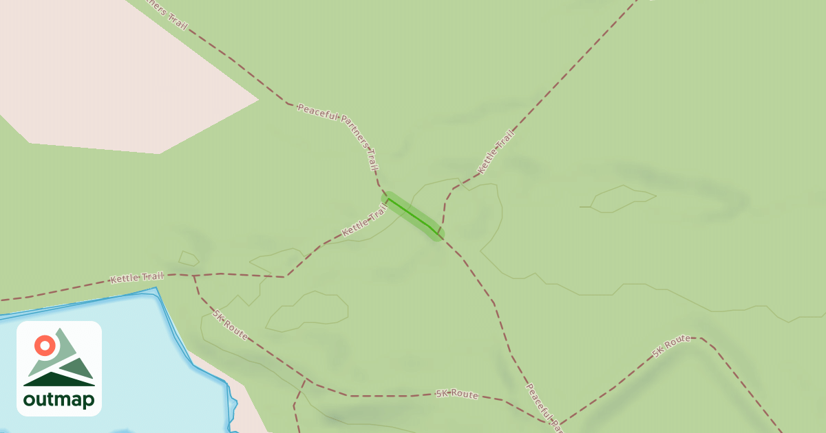 Map of Peaceful Partners Trail / Kettle Trail