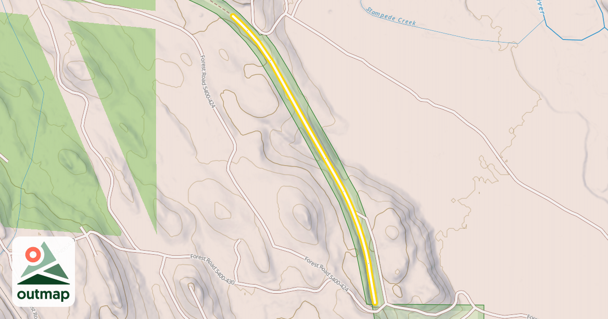 Map of Palouse to Cascades State Park Trail