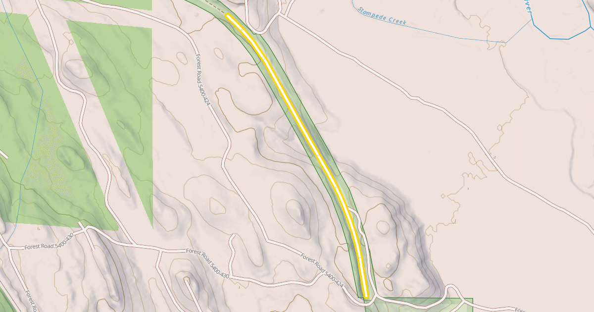 Map preview of Palouse to Cascades State Park Trail
