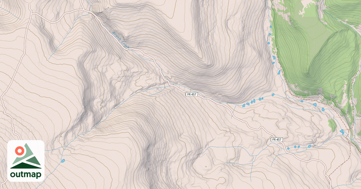 Map of USFS Motor Vehicle Use Map Trails 3991