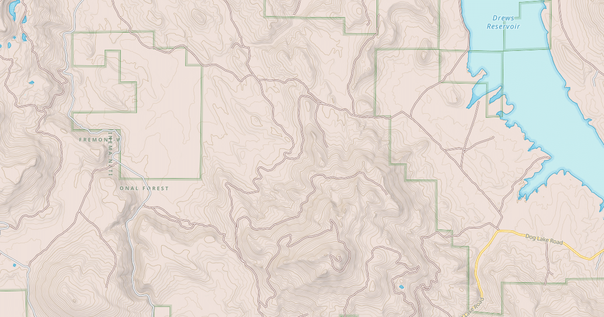 Map preview of BACHELOR CREEK