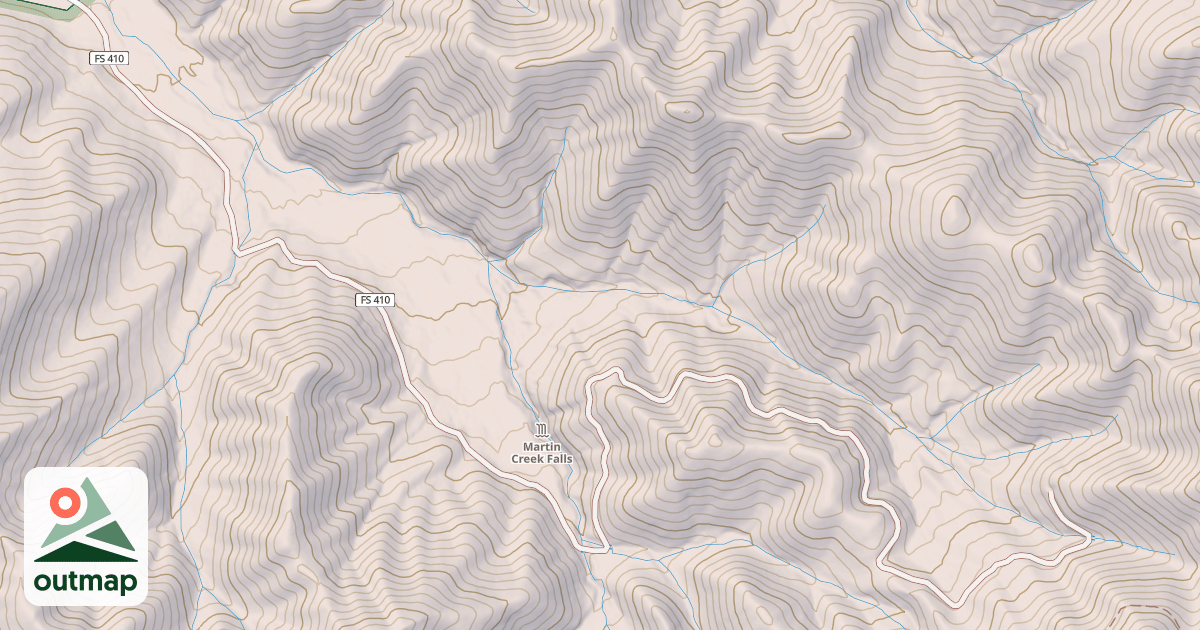 Map of MARTIN CREEK