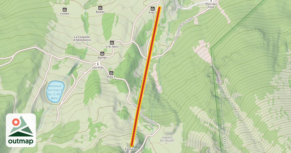 Map of Fontaines