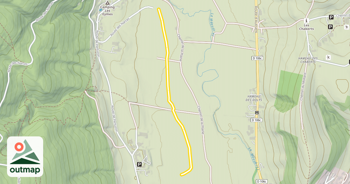 Map of Prairie de Cochat