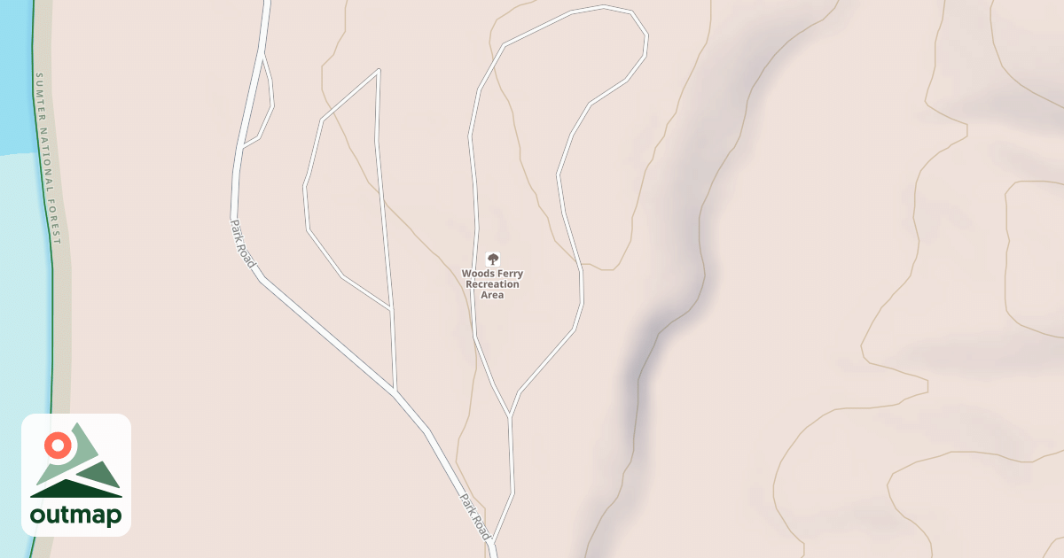 Map of WOODS FERRY LOOP A