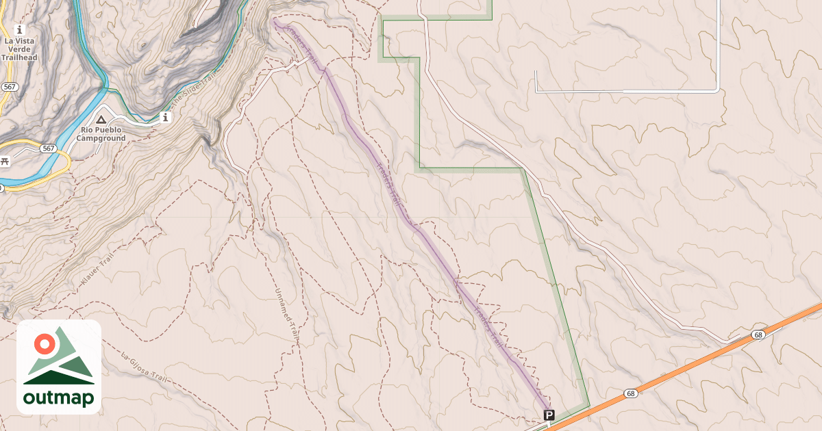 Map of Traders Trail
