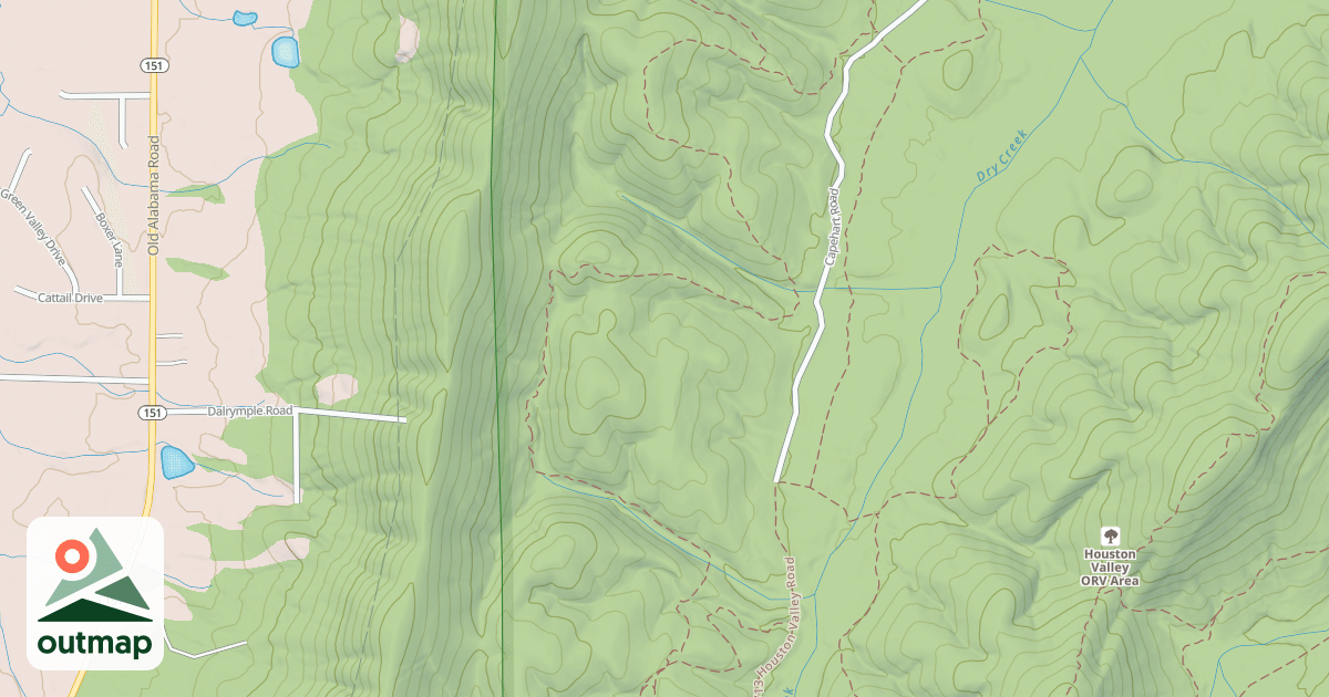 Map of Plantation Ridge Trail