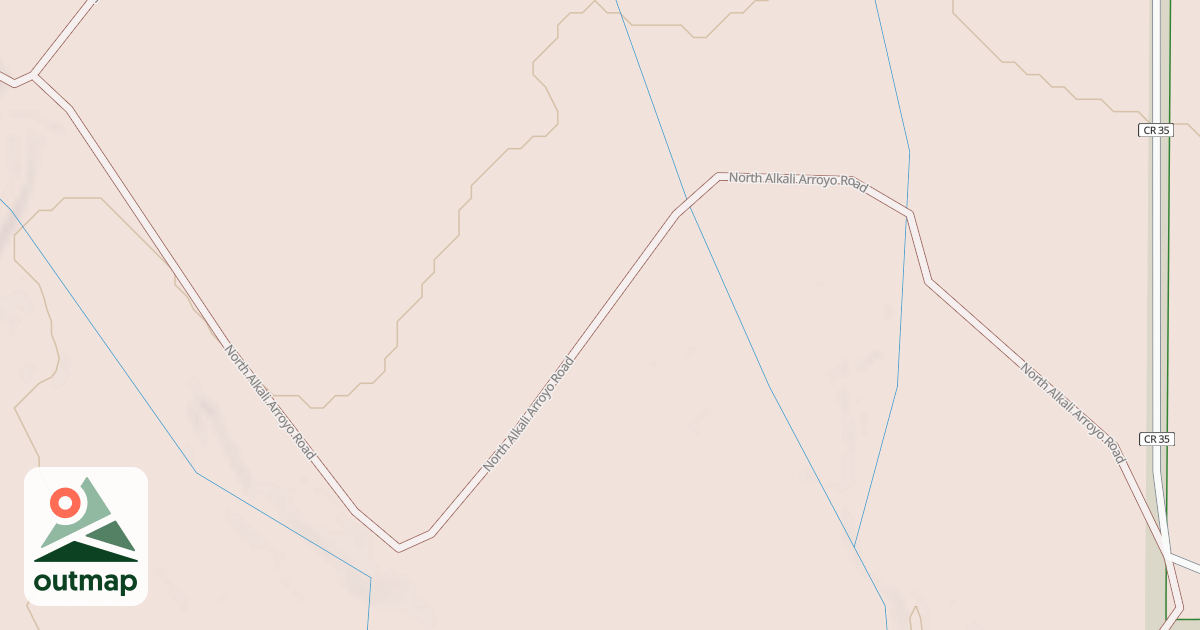 Map of NORTH ALKALI ARROY