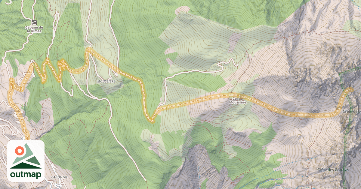 Map of Brèche de Pareis — Le Villard