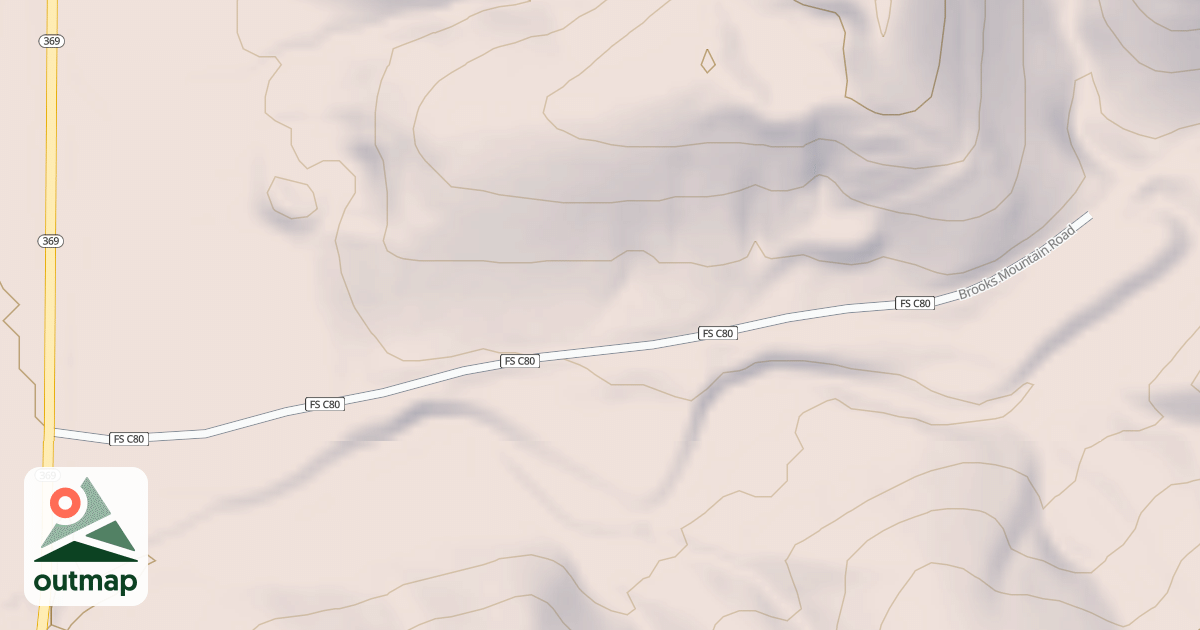 Map of BROOKS MTN