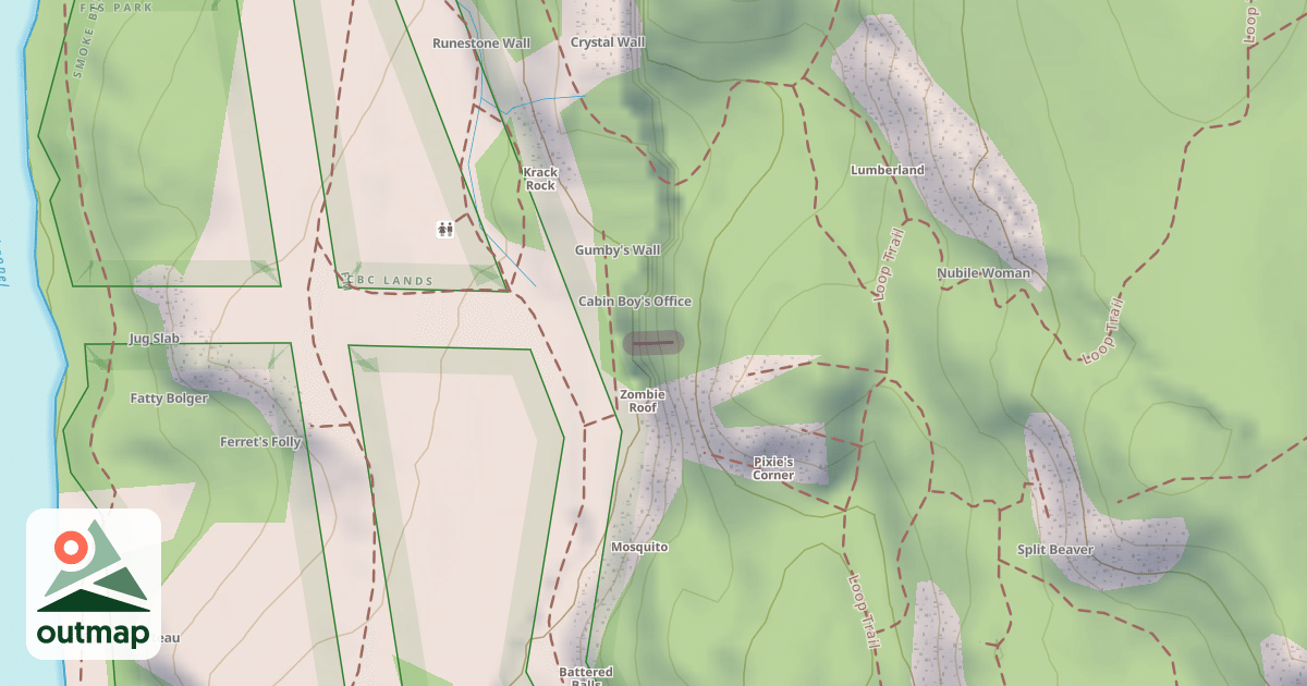 Map of Laughing Crack