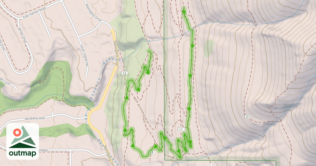 Map of Fruit Loops Trail