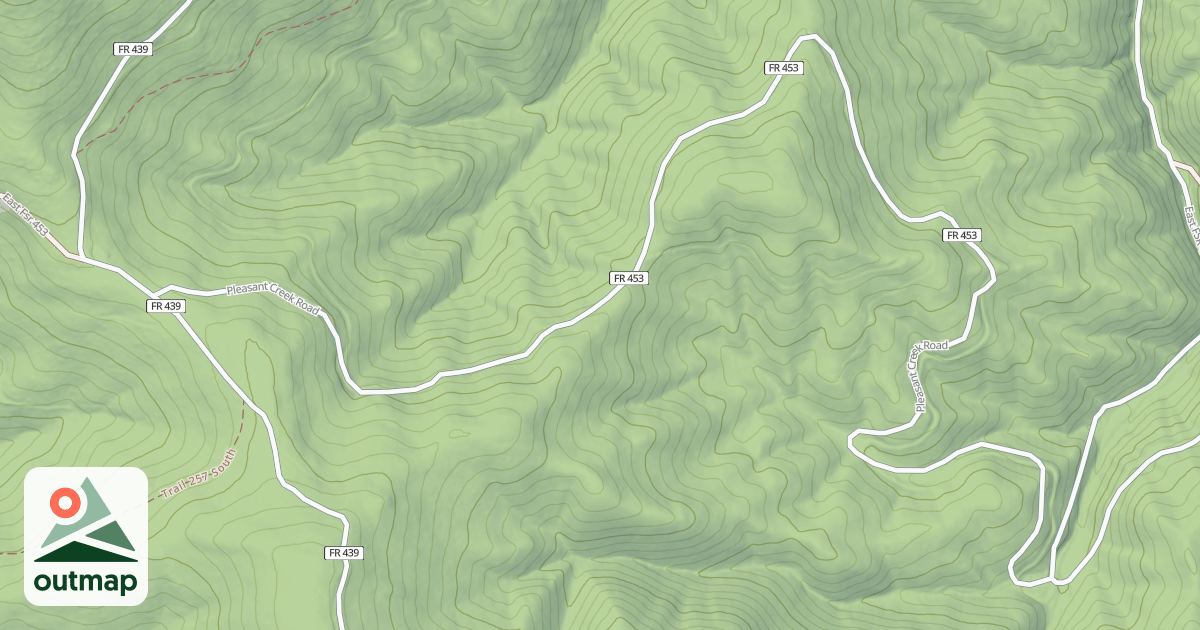 Map of PLEASANT CREEK