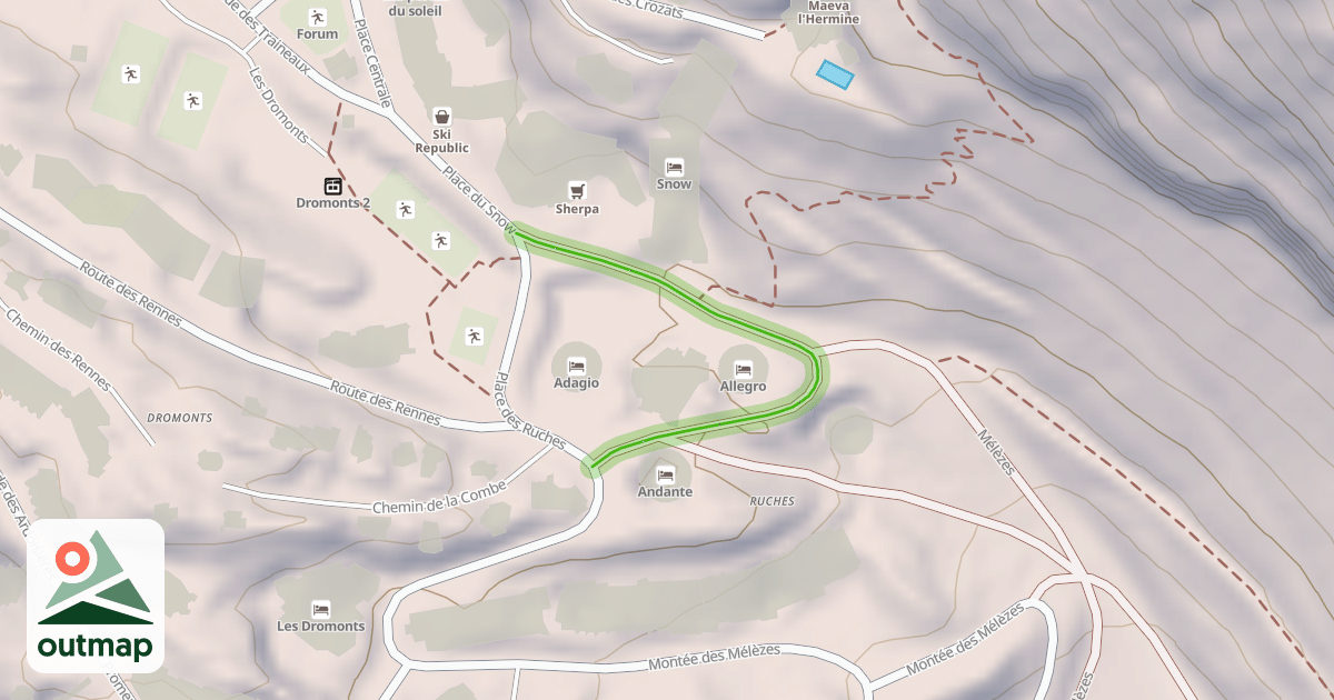Map of Place du Snow