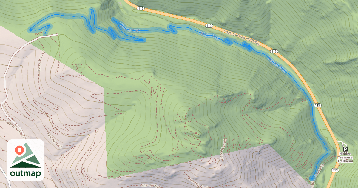 Map of Millsite Trail