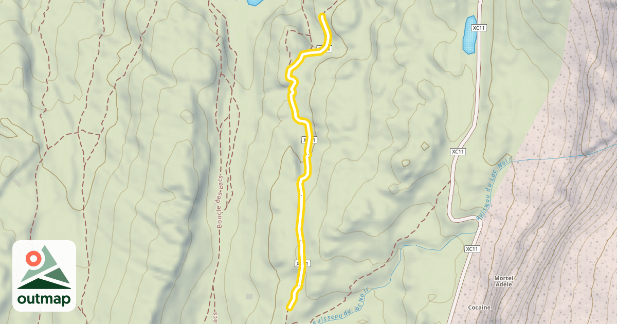 Map of Les Lacs