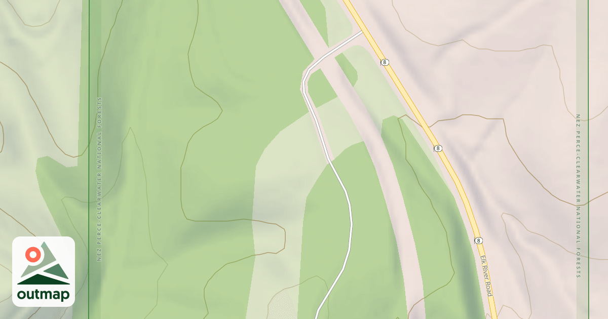Map of POTLATCH RIVER D