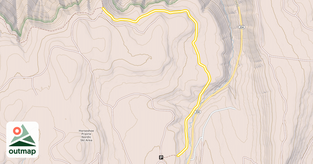 Map of Umatilla Rim Trail