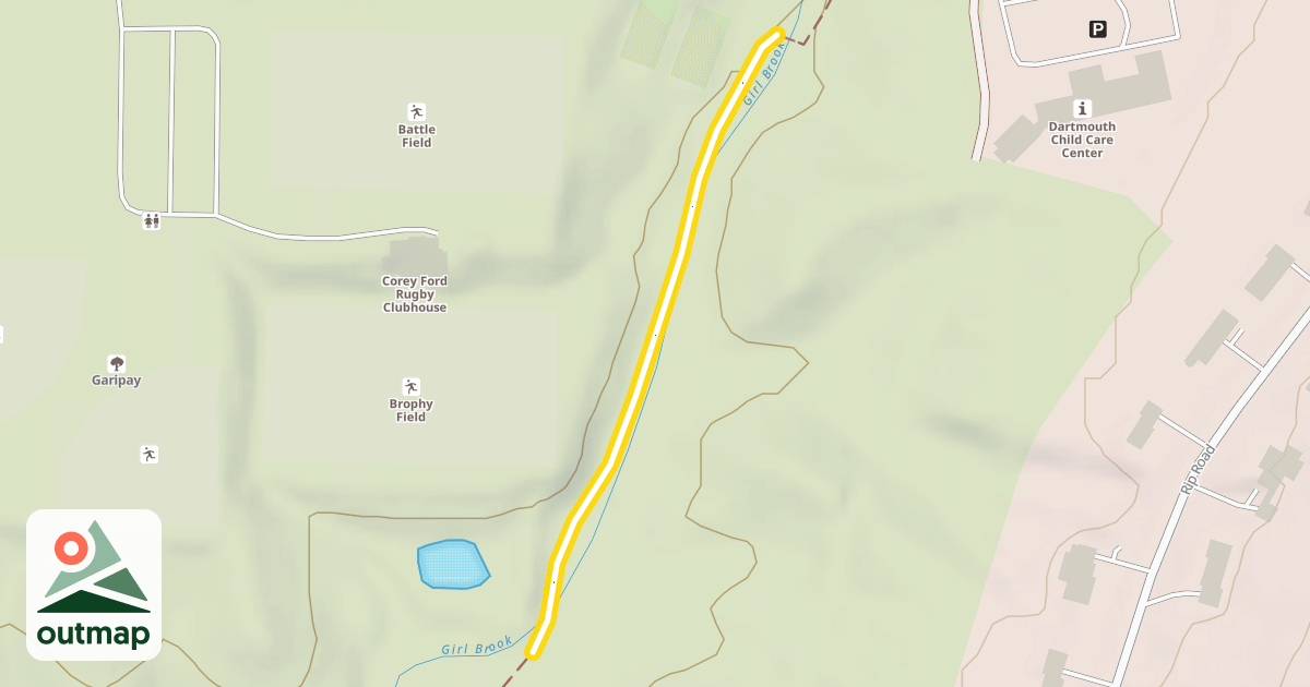 Map of Girl Brook Trail