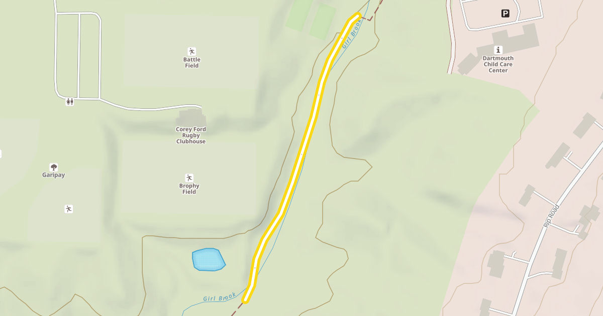 Map preview of Girl Brook Trail