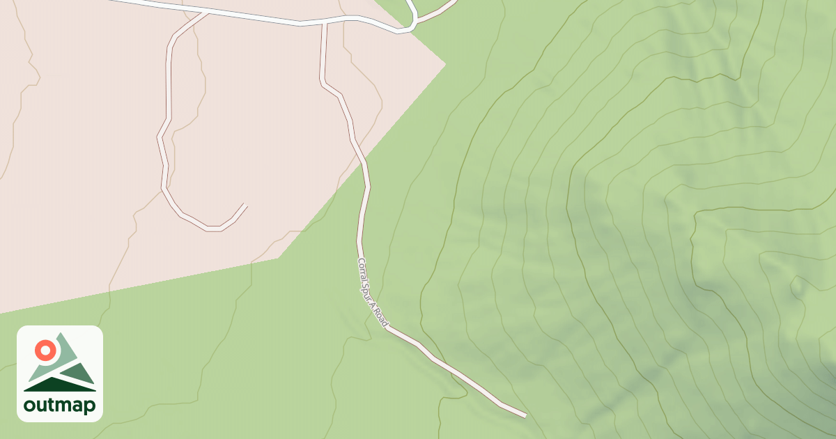 Map of CORRAL SPUR A ROAD
